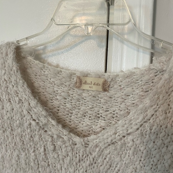 Altar’d State Sydney Popcorn Pullover, Cream, Size M/L - Picture 6 of 7